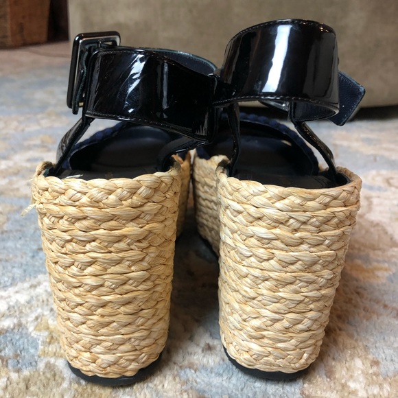 Céline Phoebe Philo Raffia Platform Sandals Sz 7 - Picture 3 of 8